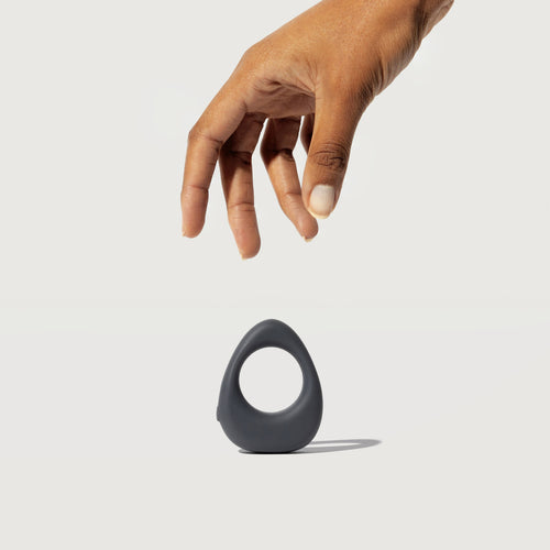 Band - sex toy, vibrating ring, charcoal, adult gifts.
