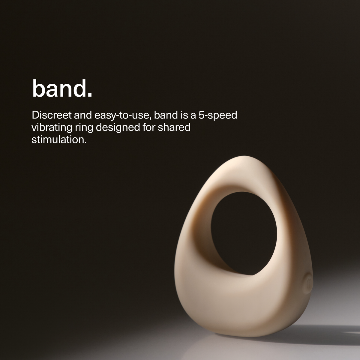 Band - sex toy, vibrating ring, grey, adult gifts.