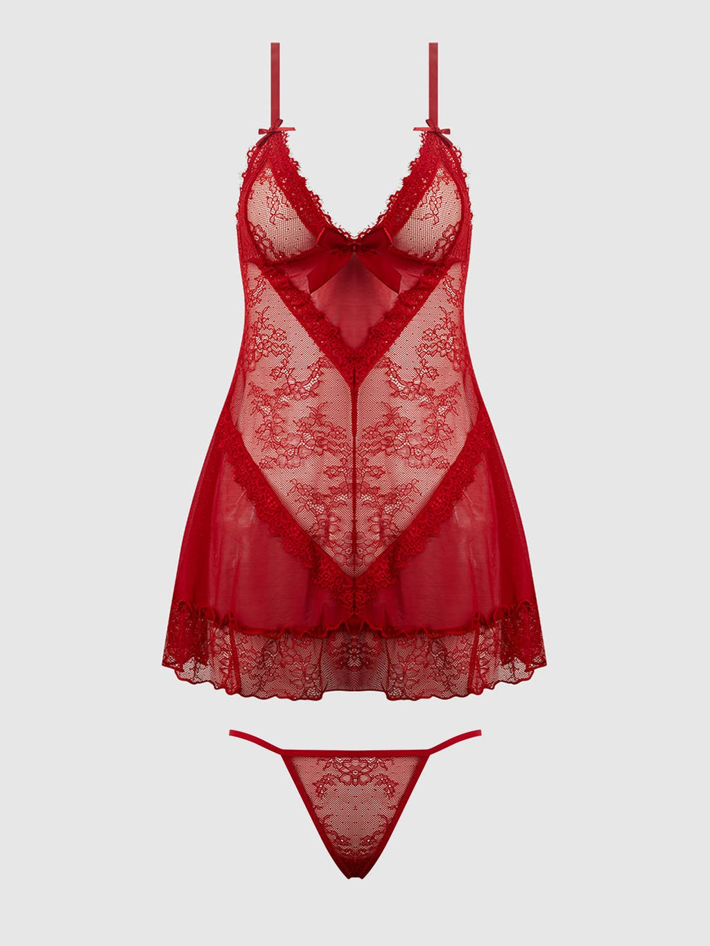 KIKI LACE BABYDOL & G-STRING SET