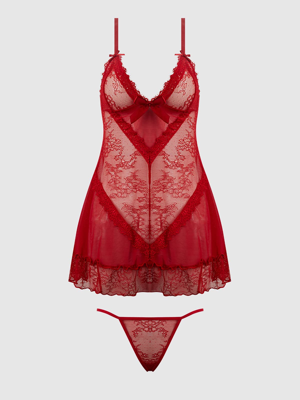 KIKI LACE BABYDOL & G-STRING SET