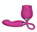 Rose Sucking Stimulator with egg Vibrator-Purple