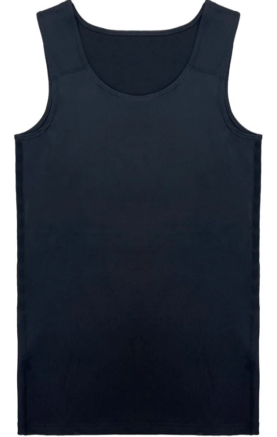 Front view of a dark RodeoH long compression tank