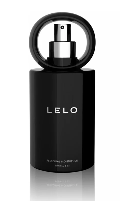 Black LELO Personal Moisturizer 150 ml pump bottle with circular cap design