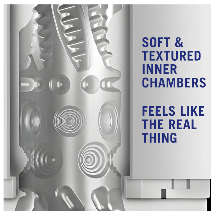 Close-up diagram of the Robo-Bator soft textured inner chamber