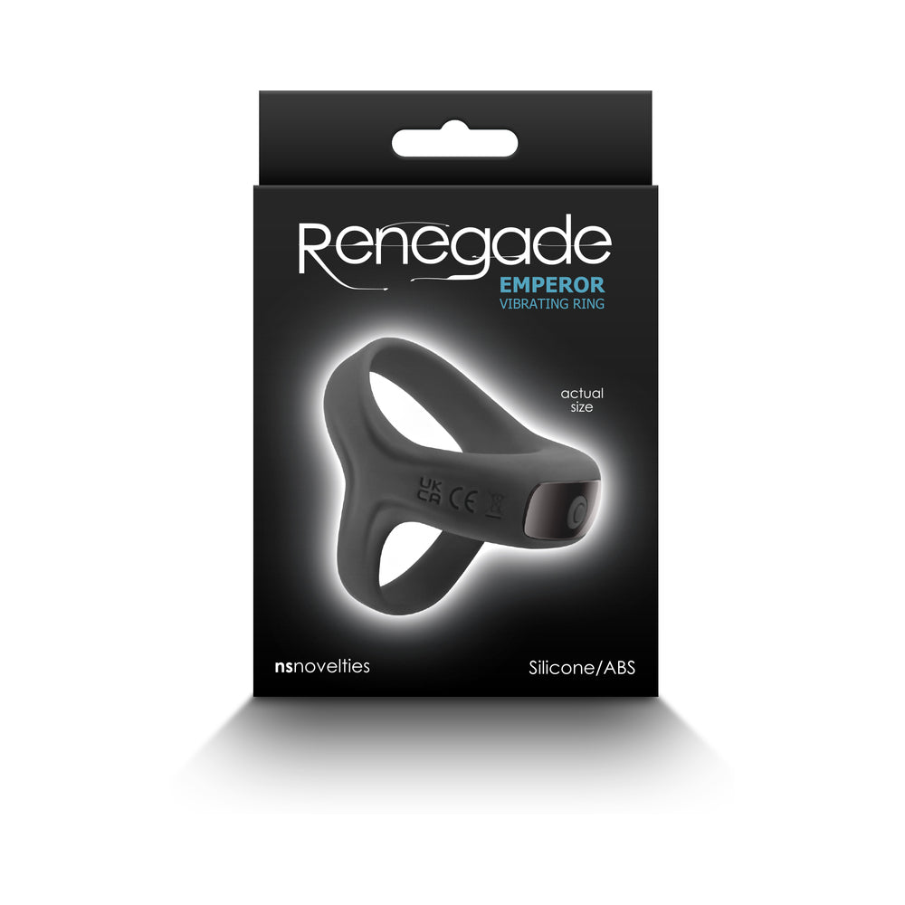 Renegade Emperor Vibrating Ring Black
