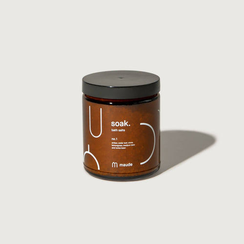 Bath salts - Soak no. 1, amber, lemongrass, wellness gifts.