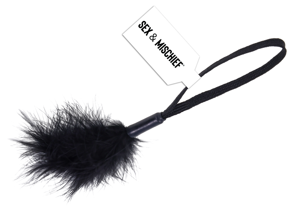 Black Wrist Feather Tickler