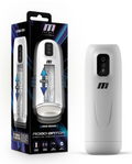 M for Men Robo-Bator powered stroker shown beside its packaging