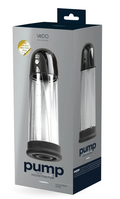 VēDO Pump Recharge vacuum penis pump shown on its retail packaging