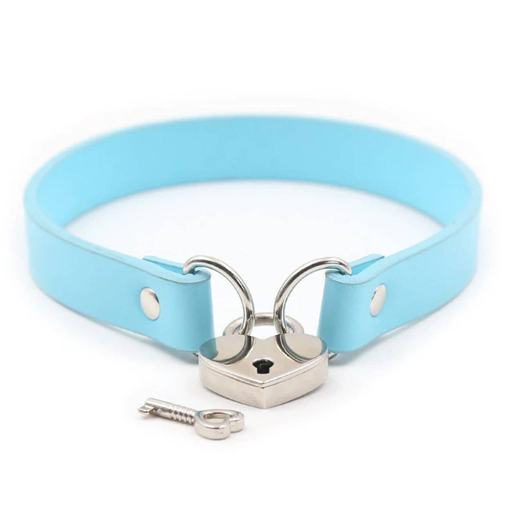Collar - Heart Lock Connector Neck Collar With Key