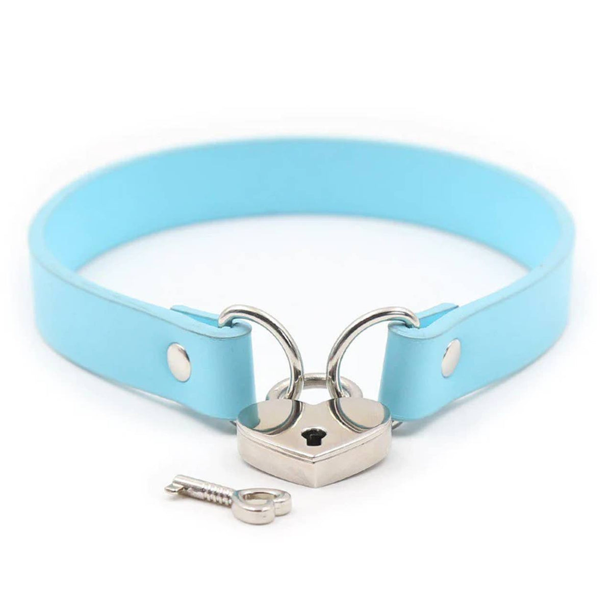 Collar - Heart Lock Connector Neck Collar With Key