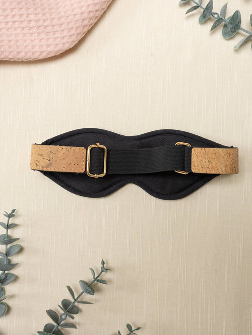 Camellia Blindfold | Adjustable Cork Leather Blindfold